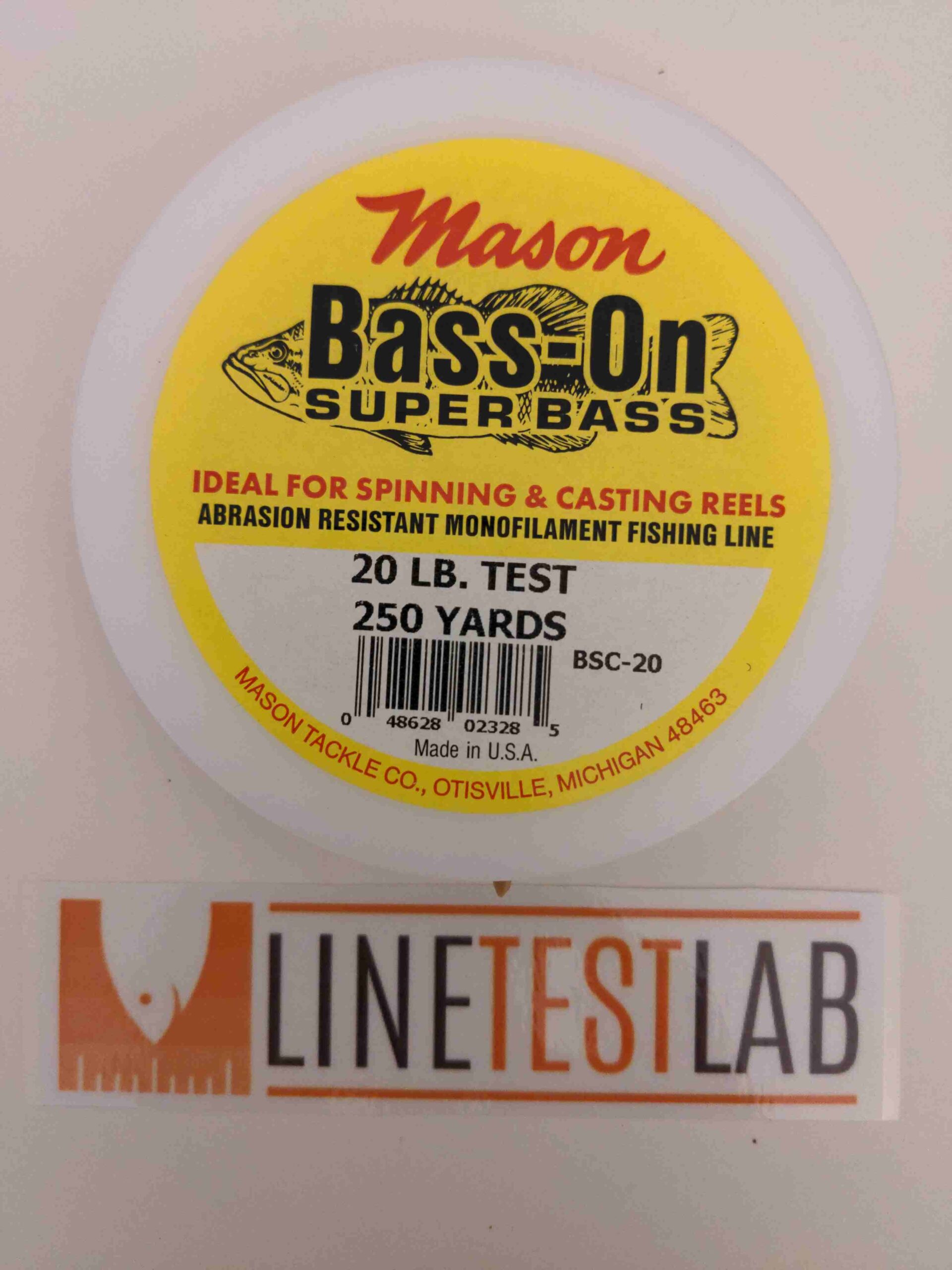 Mason Bass-On 20lb Test Report